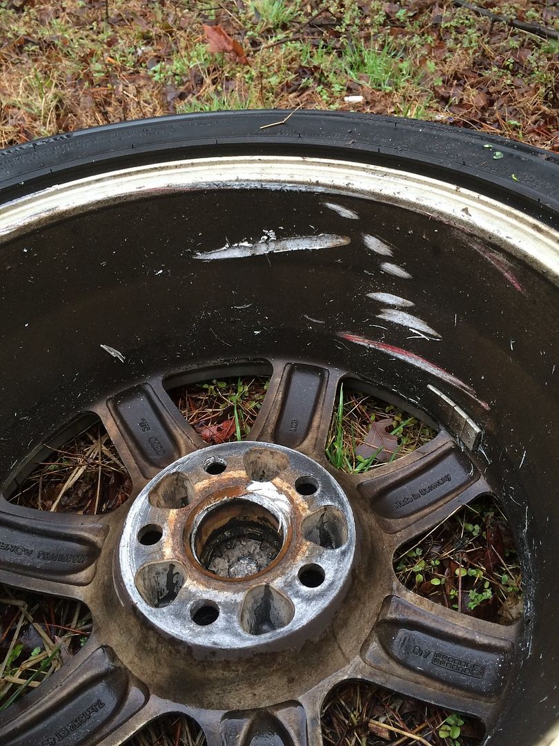 Which of these needs to be replaced? (Wheel fell off on highway)